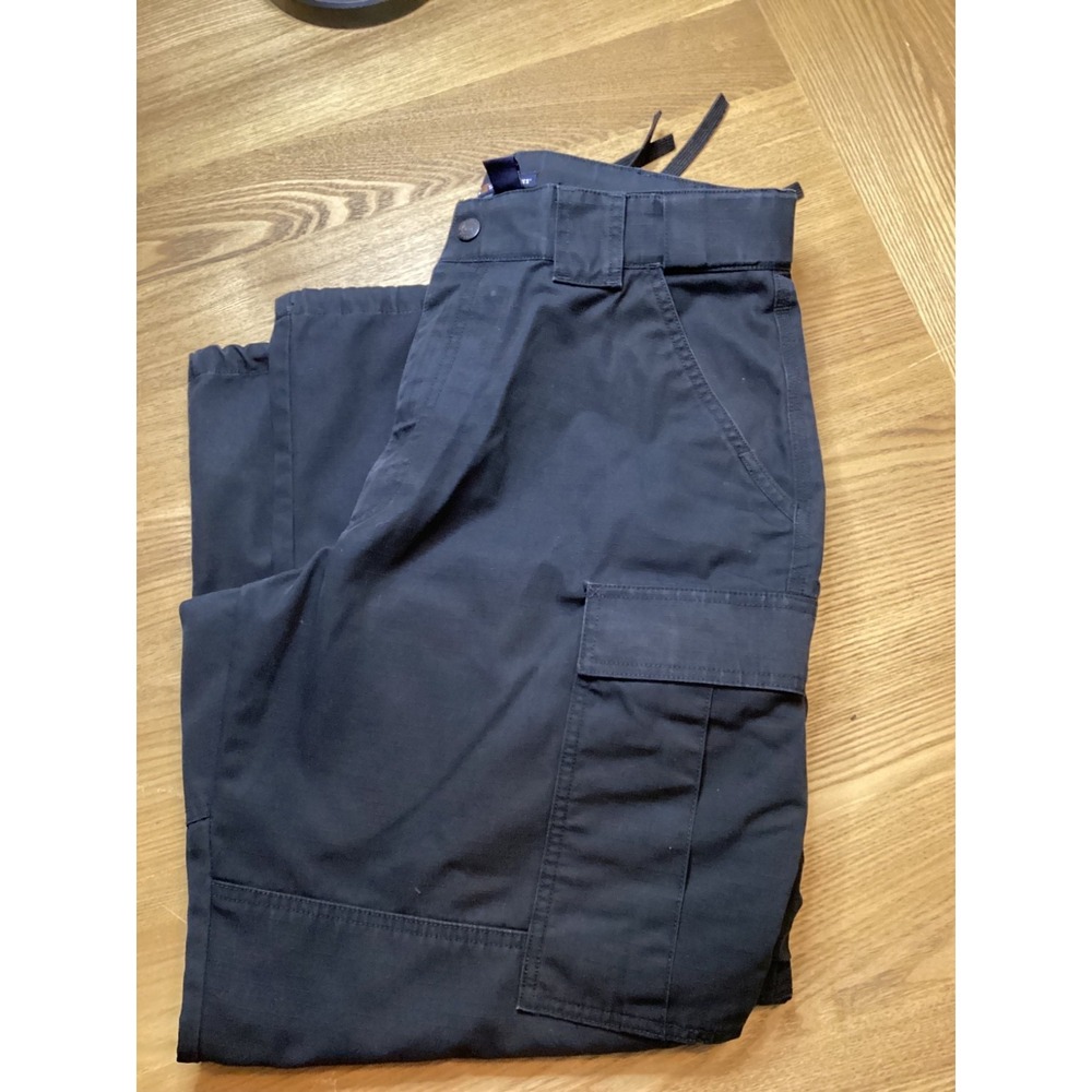 511 Tactical Mens Sz Large Waist (35.5-39) Black RipStop Cargo Pants Style 74003 - Picture 6 of 6